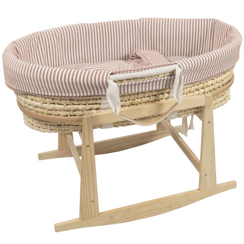 Habillage couffin Moïse Praliné Vichy Rayures Moka (TOG 2,5) Walking Mum Produit 1