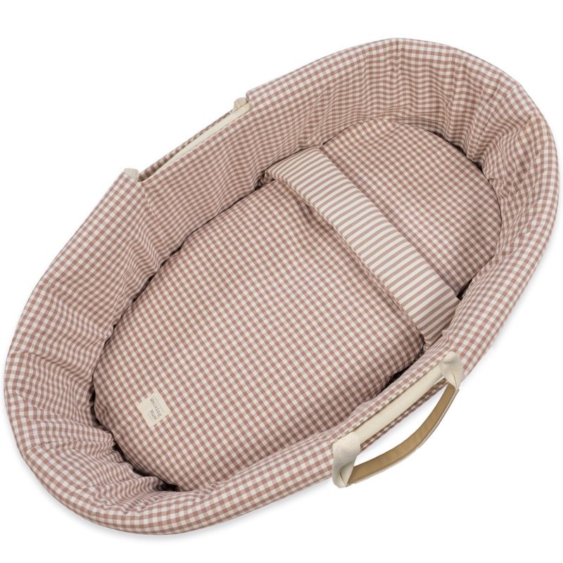 Habillage couffin Moïse Praliné Vichy Rayures Moka (TOG 2,5) Walking Mum Produit 4