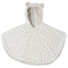 Poncho polaire Teddy Olive Bloom - Babyshower