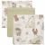 Variation Blanc, gris, vert du produit Lot de 3 mini langes Barn Buddies (31 x 31 cm) de la marque Jollein