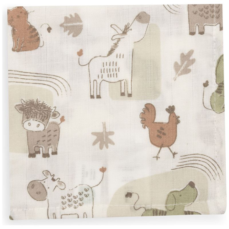 Lot de 3 mini langes Barn Buddies (31 x 31 cm) Jollein Produit 3