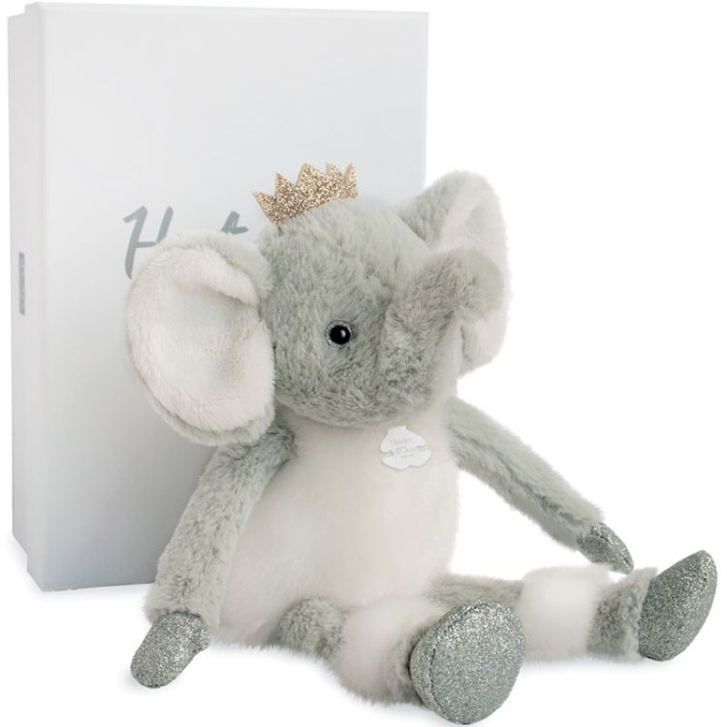 Peluche Elfy l'éléphant Happy Family (25 cm) Histoire d'Ours
