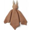 Doudou plat tricoté Milo Rabbit tuscany rose  par Liewood