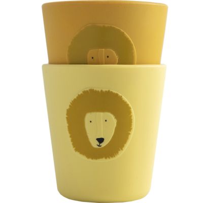 TRIXIE - Lot de 2 gobelets en silicone Mr. Lion