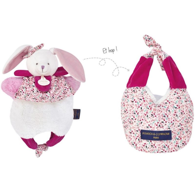Doudou amusette 3 en 1 Lapin Les petits futés Doudou et Compagnie