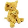 Peluche Eléphant maman et bébé Les Ptipotos Moutarde (35 cm) Les Déglingos Produit 4