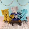 Peluche Eléphant maman et bébé Les Ptipotos Moutarde (35 cm) Les Déglingos Ambiance 8