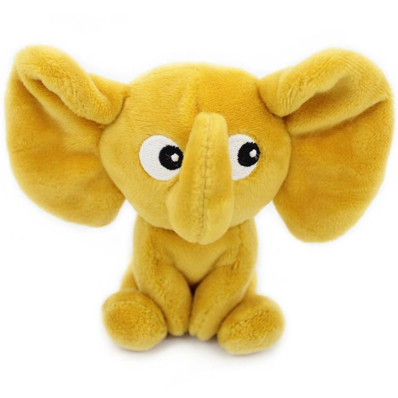 Peluche Eléphant maman et bébé Les Ptipotos Moutarde (35 cm) Les Déglingos Produit 6