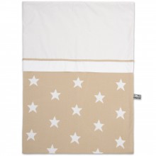 Housse de couette Star beige et blanc (100 x 135 cm)  par Baby's Only