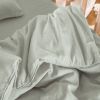 Housse de couette satin de coton bio Tilleul (100 x 140 cm)  par Kadolis