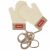 Variation Beige, marron, rouge du produit Moufles Hotty Sandy (12-24 mois) de la marque Hello Hossy