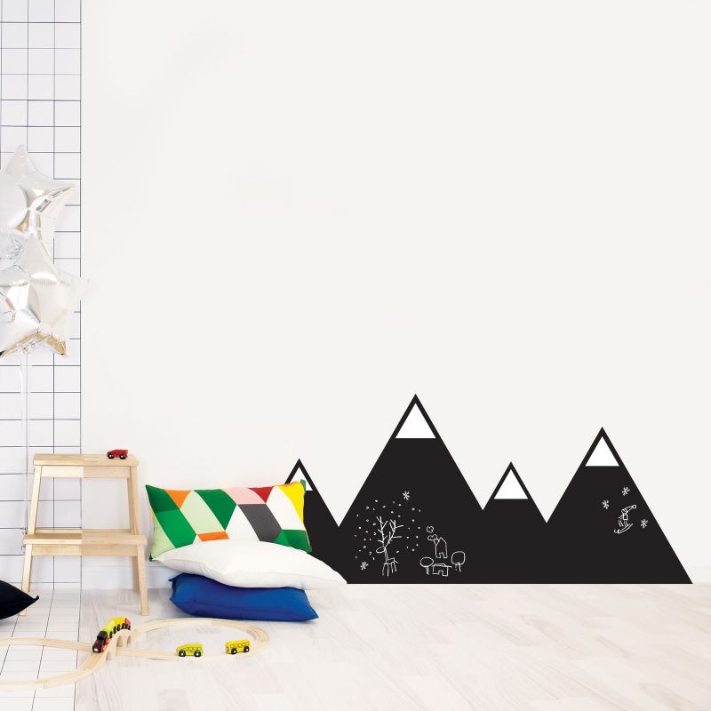 Stickers muraux Montagne ardoise Chispum
