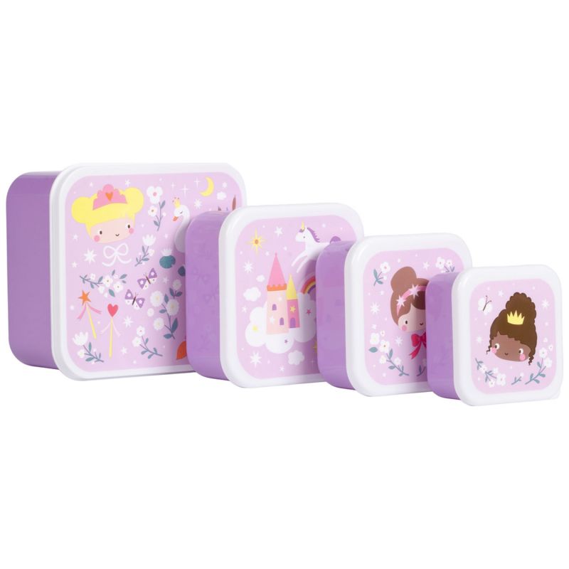 Lot de 4 boîtes à goûter Princesses A Little Lovely Company Produit 2
