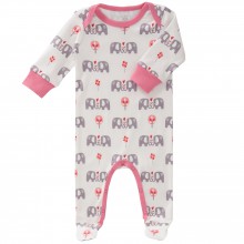 Pyjama léger Eléphant rose (naissance : 50 cm)  par Fresk