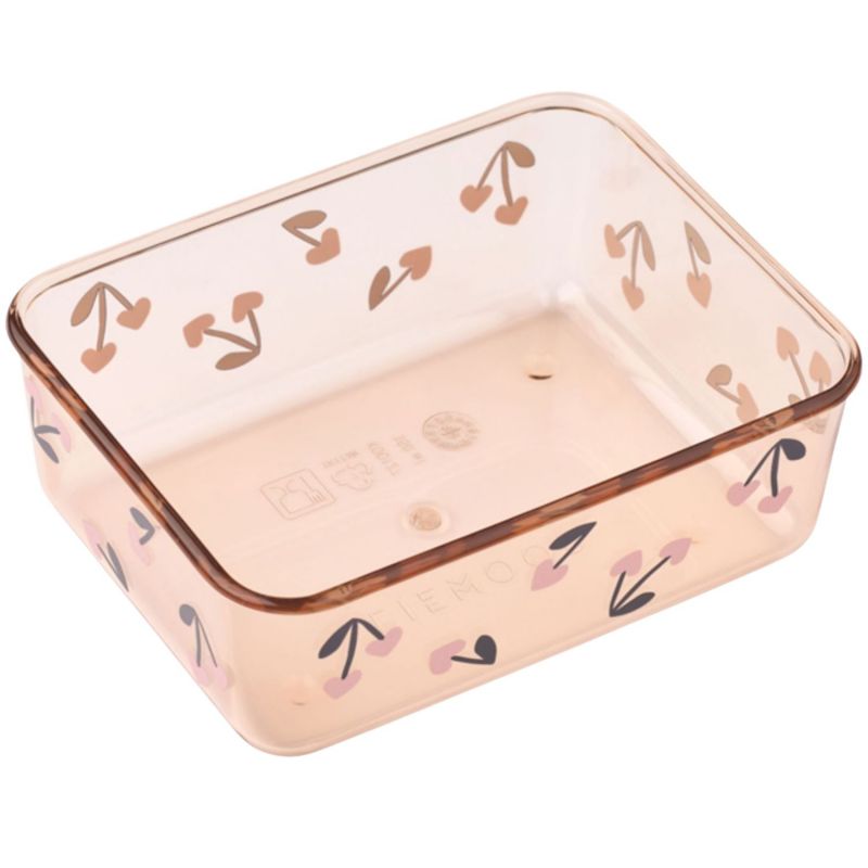 Boîte à goûter Ako en tritan Cherry Heart Liewood Produit ouvert 3