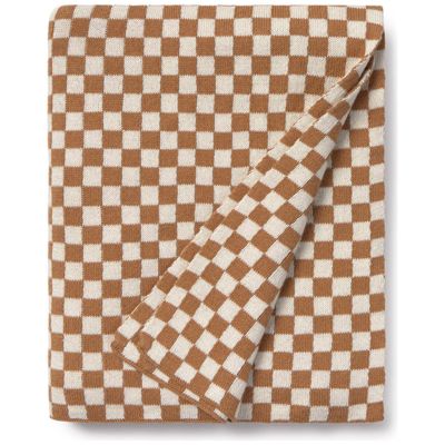 Couverture bébé tricotée Tiles Toffee (80 x 100 cm) Lorena Canals
