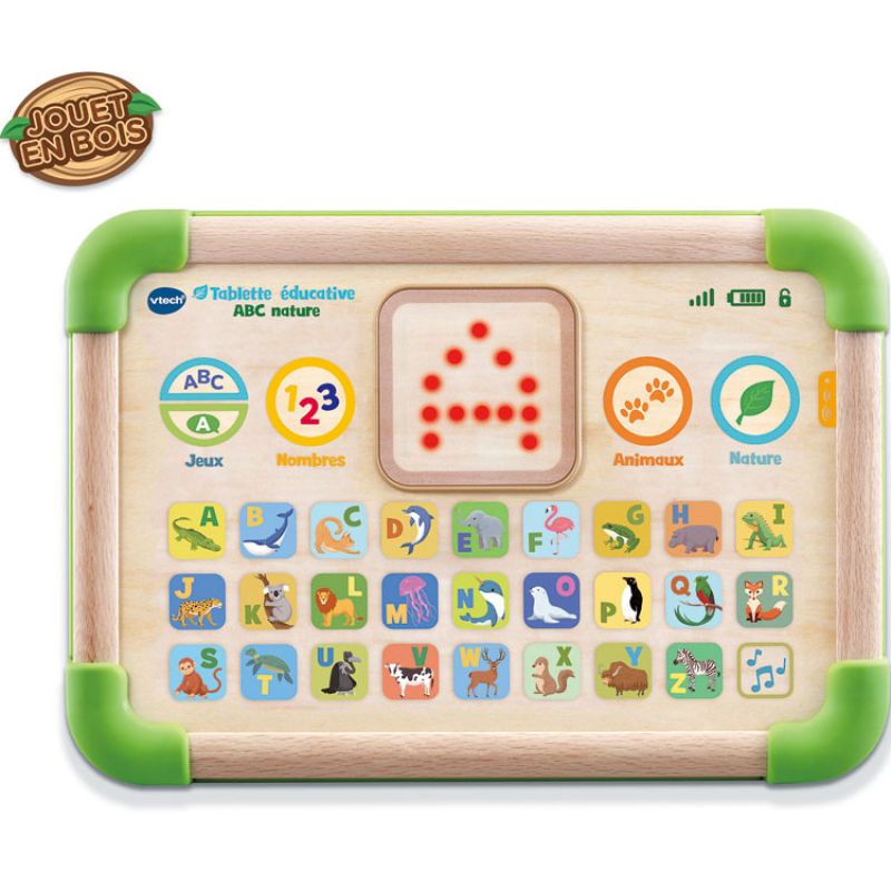 Tablette éducative en bois ABC nature VTech