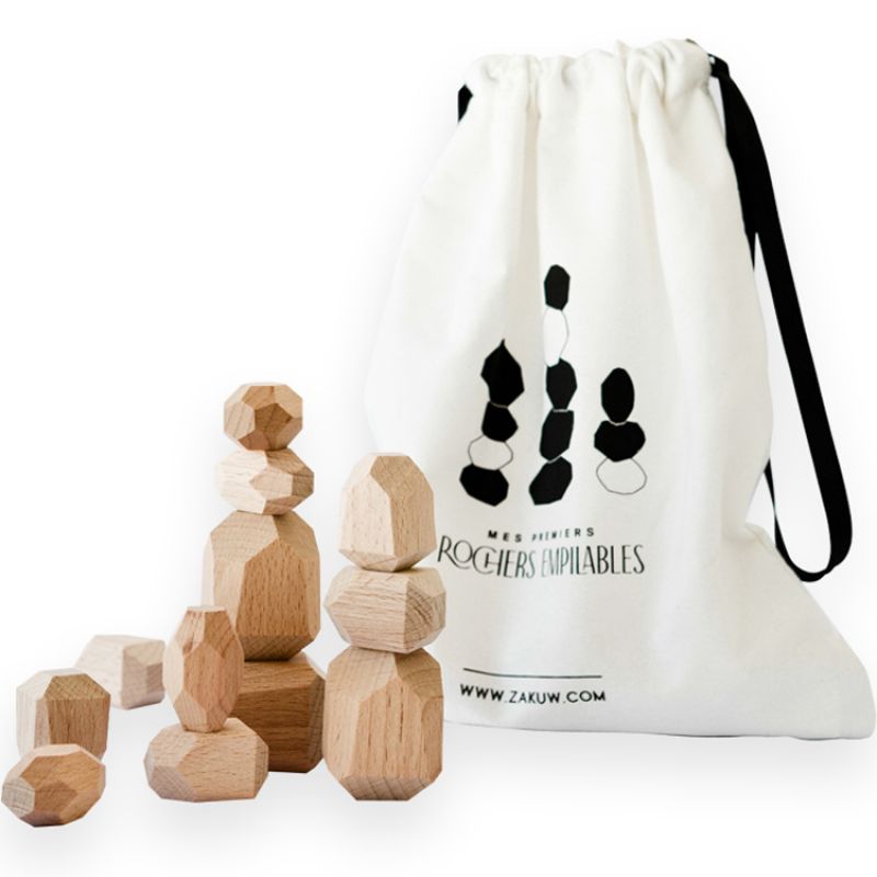 Mes premiers rochers empilables en bois Zakuw