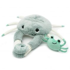 Peluche Cassecou le crabe et son bébé menthe (39 cm) - Les Déglingos
