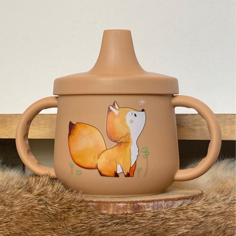 Tasse à bec en silicone Renard (240 ml) Gaëlle Duval
