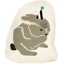 Mini coussin lapin en fête (25 x 19 cm)  par Mimi'lou