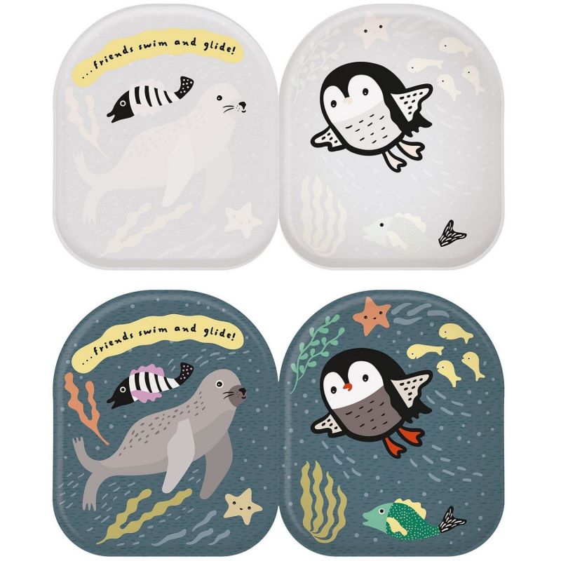 Livre de bain Penguin and Friends Wee Gallery Produit ouvert 2