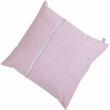 Coussin carré Sweet pink (40 x 40 cm)  par Little Dutch