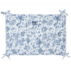Tour de lit adaptable Toile de Jouy bleu - Tartine et Chocolat