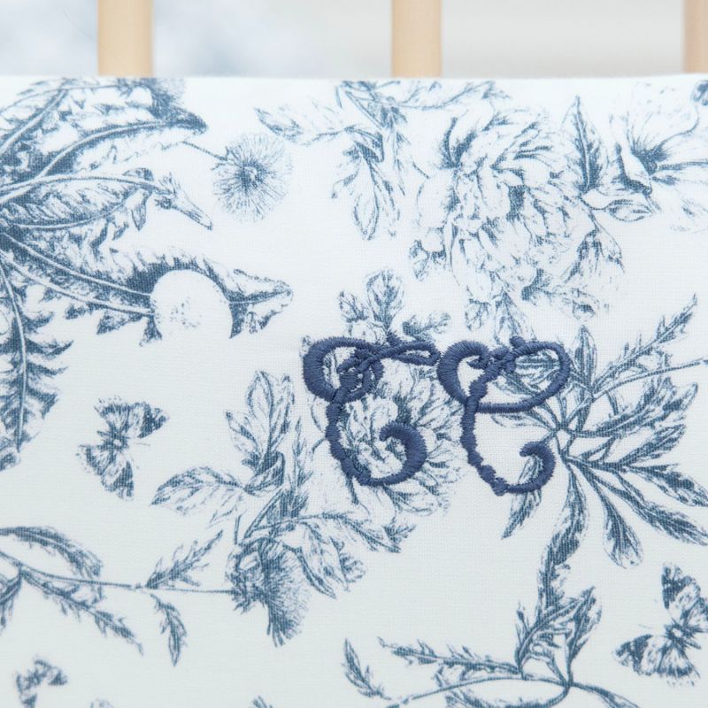 Tour de lit adaptable Toile de Jouy bleu Tartine et Chocolat Ambiance 3