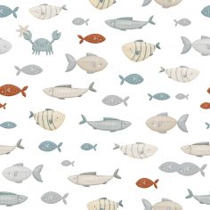 Papier peint Balade sous-marine Les poissons (50 cm x 10 m) - Lilipinso