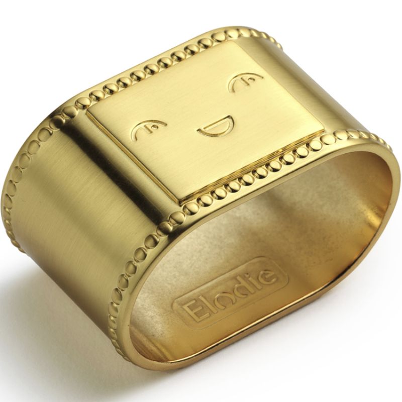 Rond de serviette Matt gold en inox Elodie Details