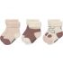 Lot de 3 paires de chaussettes bébé en coton bio Cozy Leg rose (pointure 15-18) - Lässig