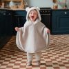 Poncho polaire Teddy Latte Powder Babyshower Ambiance 2
