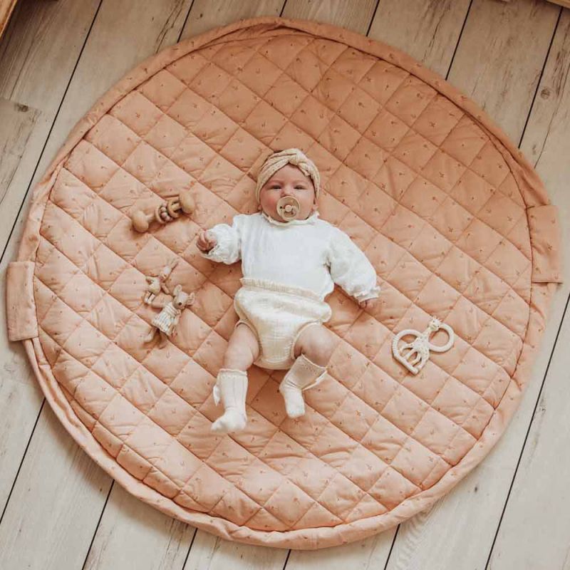 Tapis de jeu 2 en 1 Noomad Organic Soft Fleuri Play&Go Ambiance 2
