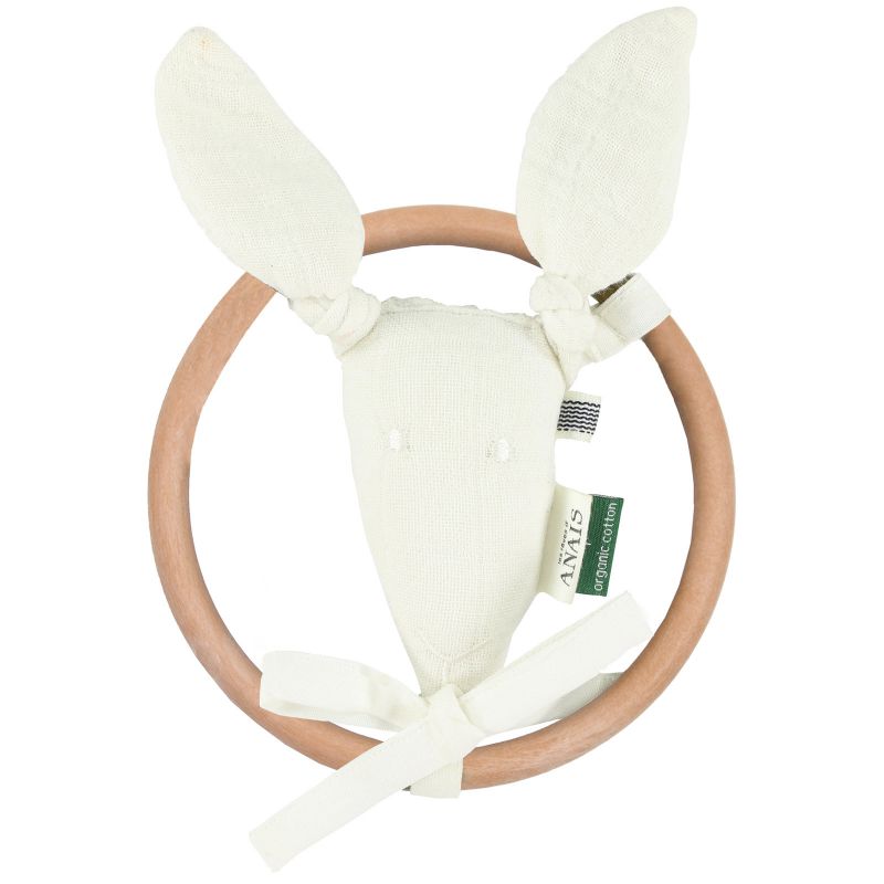 Hochet anneau kangourou Bliss White Trixie