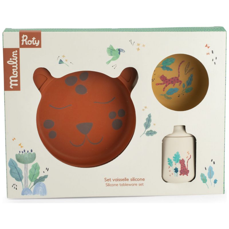 Set vaisselle silicone La forêt Mawa Moulin Roty Packaging 7
