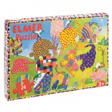 Puzzle Elmer (24 pièces)  par Petit Jour Paris