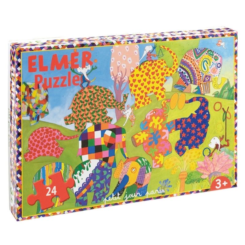 Puzzle Elmer (24 pièces) Petit Jour Paris