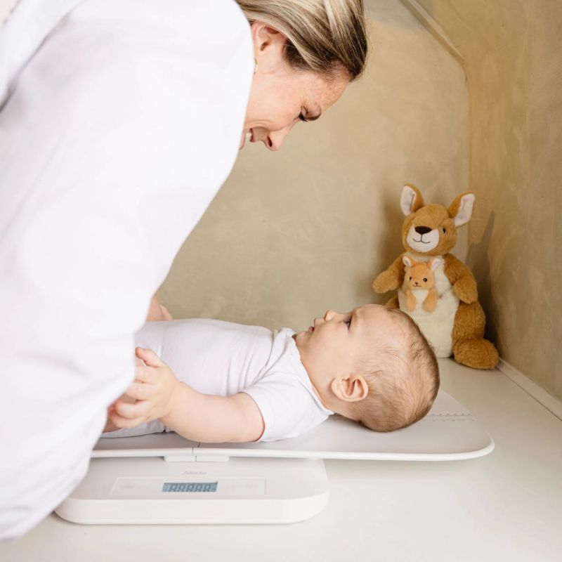Pèse-bébé numérique avec plateau amovible Alecto Ambiance 2