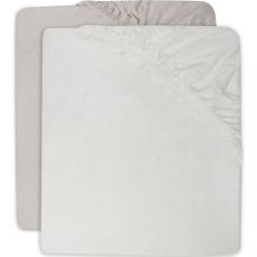 TROLLDOM Drap housse pour lit bébé, motif hérisson/blanc, 60x120