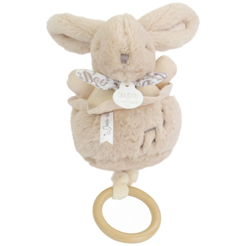 Peluche musicale Lapin Doudou beige (20 cm) Doudou et Compagnie Produit 1