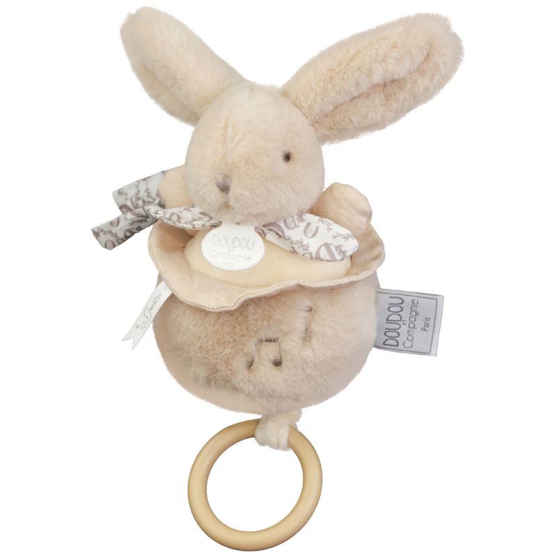 Peluche musicale Lapin Doudou beige (20 cm) Doudou et Compagnie Produit 4