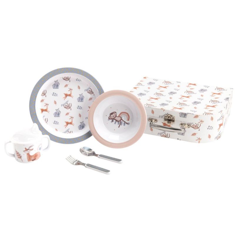Coffret repas Sam l'hippopotame (5 pièces) Amadeus Les Petits