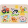Puzzle à encastrements en bois À la ferme (6 pièces) Goki Produit 1