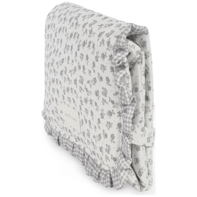 Tapis à langer Little Bloom Fleurs Gris