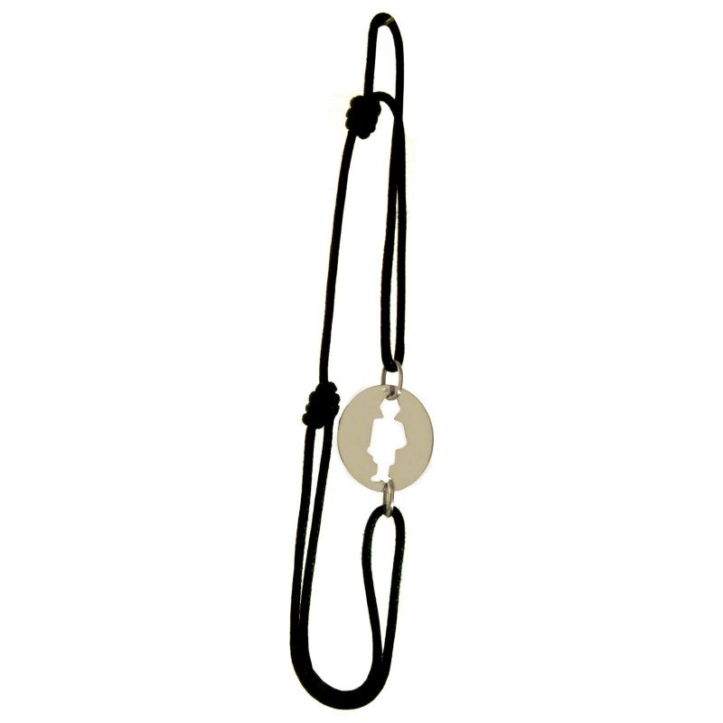 Bracelet cordon Trésor Garçon (or blanc) Maison Augis