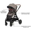 Poussette Esme Pro 3 en 1 Sand Beige Kinderkraft Produit 4
