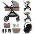Poussette Esme Pro 3 en 1 Sand Beige - Kinderkraft Poussette Esme Pro 3 en 1 Sand Beige - Kinderkraft