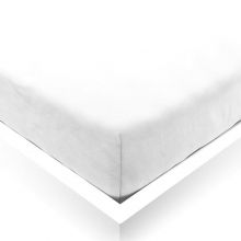 Drap housse en lin blanc Pure White (60 x 120 cm)  par ooh noo