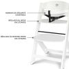 Chaise haute évolutive Enock White Kinderkraft Produit 2